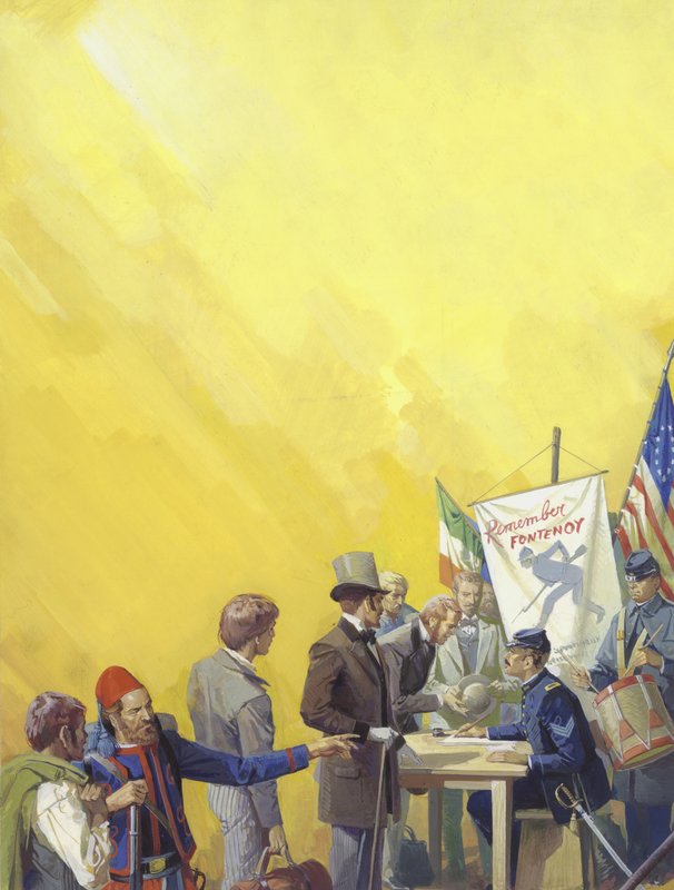 Irische Rekrutierung für den Amerikanischen Bürgerkrieg von Severino Baraldi