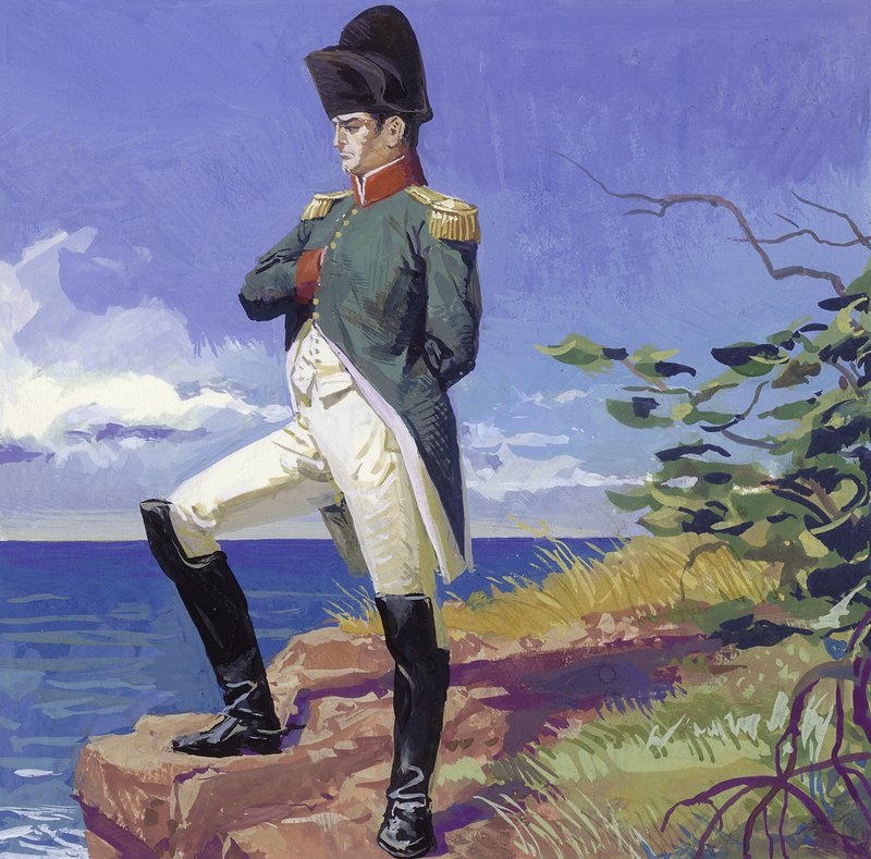 Napoleon im Exil auf der Insel St. Helena von Severino Baraldi