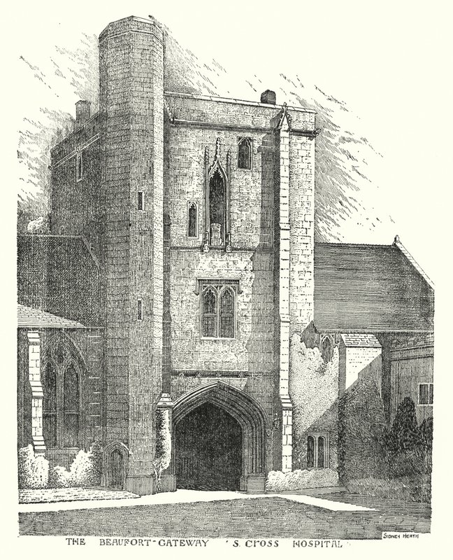 Das Beaufort-Tor, S Cross Hospital (Gravur) von Sidney Heath