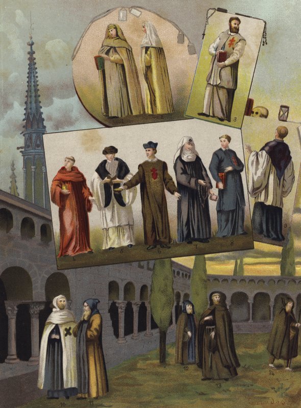 Christliche Ordensgemeinschaften, 1500-1600 von Spanish School
