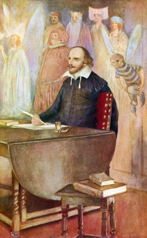 Shakespeare und einige der unsterblichen Kreaturen seiner Fantasie von Stephen Reid