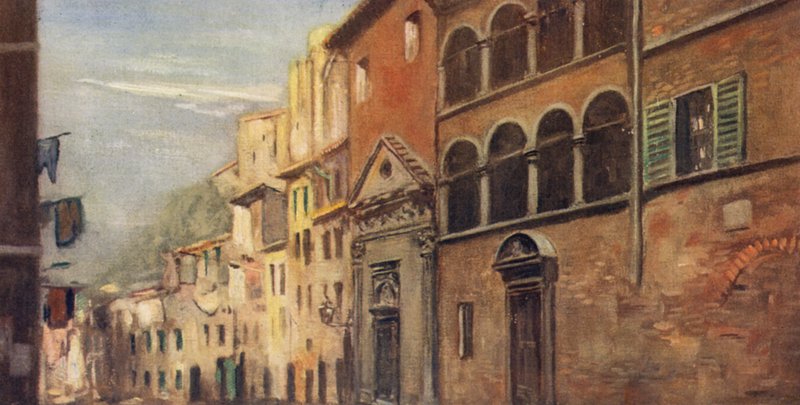 Das Haus der Heiligen Katharina, Siena von Stephen Reid