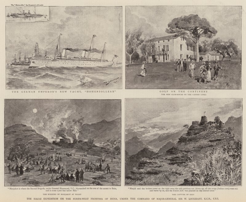 Die Isazai-Expedition an der Nordwestgrenze Indiens, unter dem Kommando von Generalmajor Sir W. Lockhart von Stoewer Willy
