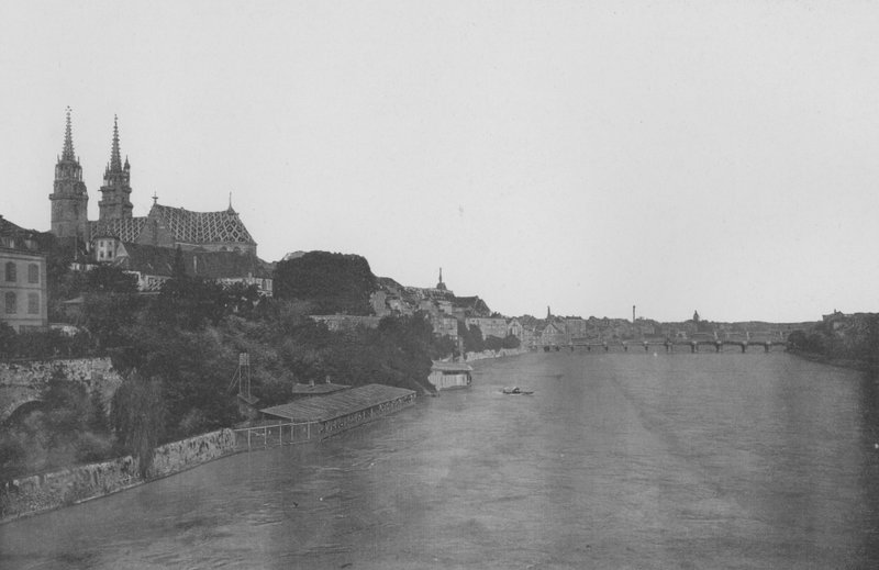 Basel, Die Kathedrale und der Rhein von Swiss Photographer