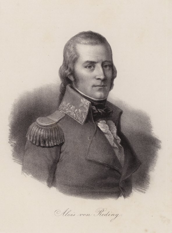Alois von Reding, Schweizer Offizier, Revolutionär und Politiker von Swiss School