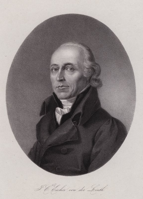 Hans Conrad Escher von der Linth, Schweizer Wissenschaftler, Künstler und Politiker von Swiss School