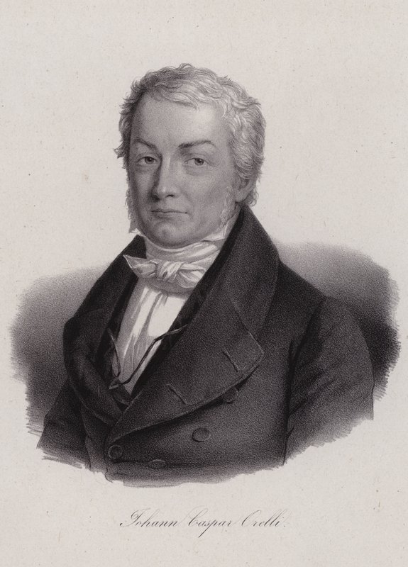 Johann Caspar von Orelli, Schweizer Altphilologe (Stich) von Swiss School