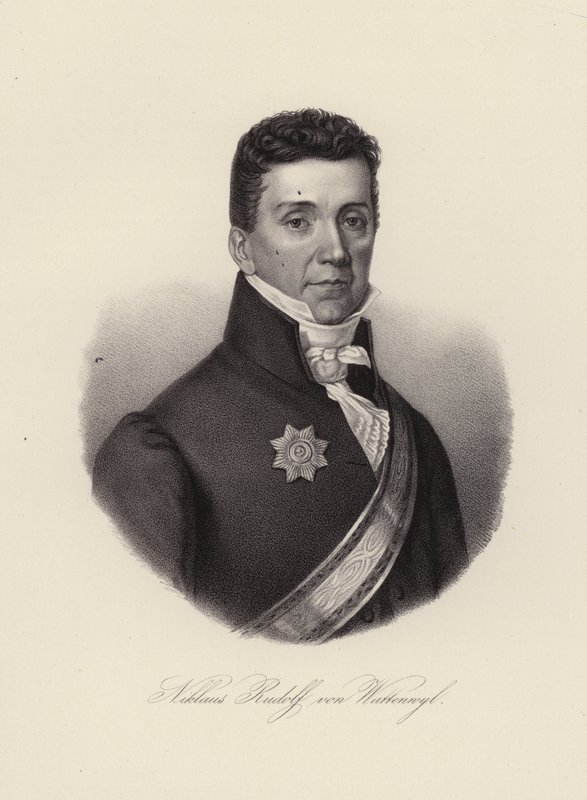 Niklaus Rudolf von Wattenwyl, Schweizer General und letzter Bürgermeister der Restauration in der Stadt Bern von Swiss School