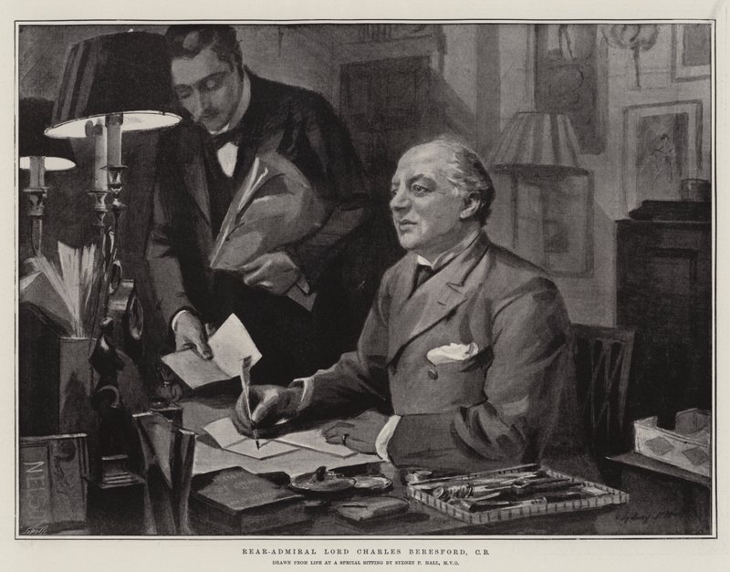 Konteradmiral Lord Charles Beresford, CB von Sydney Prior Hall