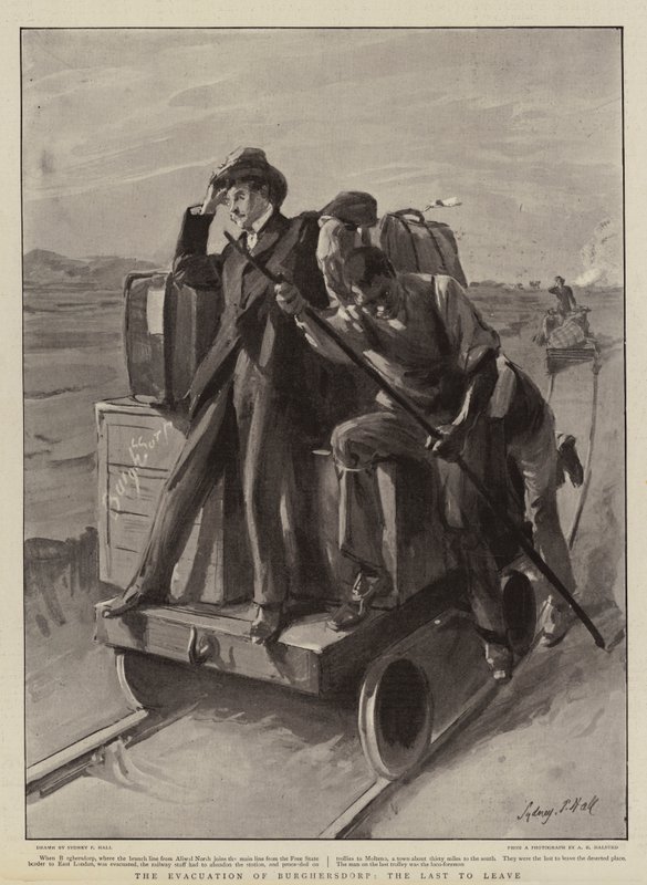 Die Evakuierung von Burghersdorp, die Letzten, die gingen von Sydney Prior Hall