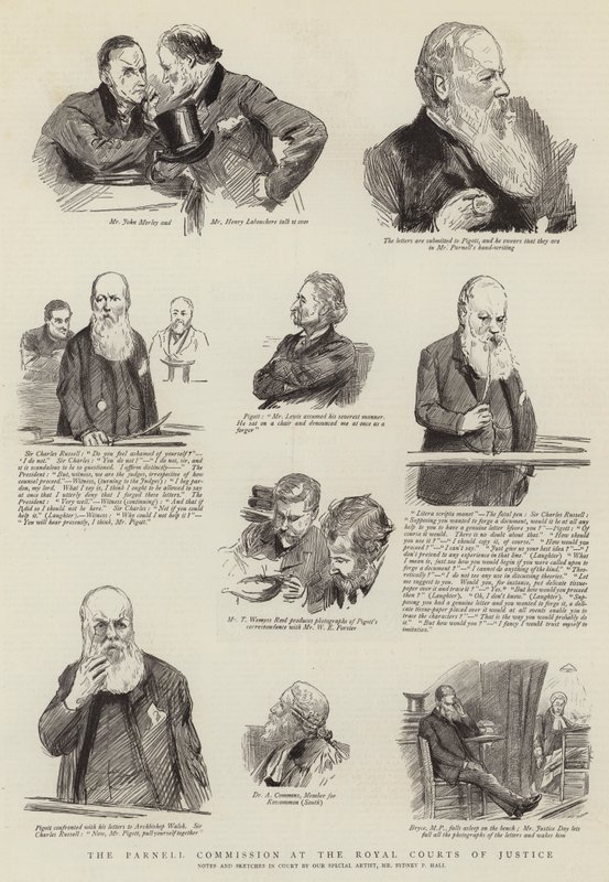 Die Parnell-Kommission am Royal Courts of Justice von Sydney Prior Hall