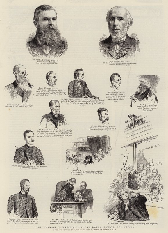 Die Parnell-Kommission am Royal Courts of Justice von Sydney Prior Hall