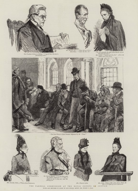 Die Parnell-Kommission am Royal Courts of Justice von Sydney Prior Hall