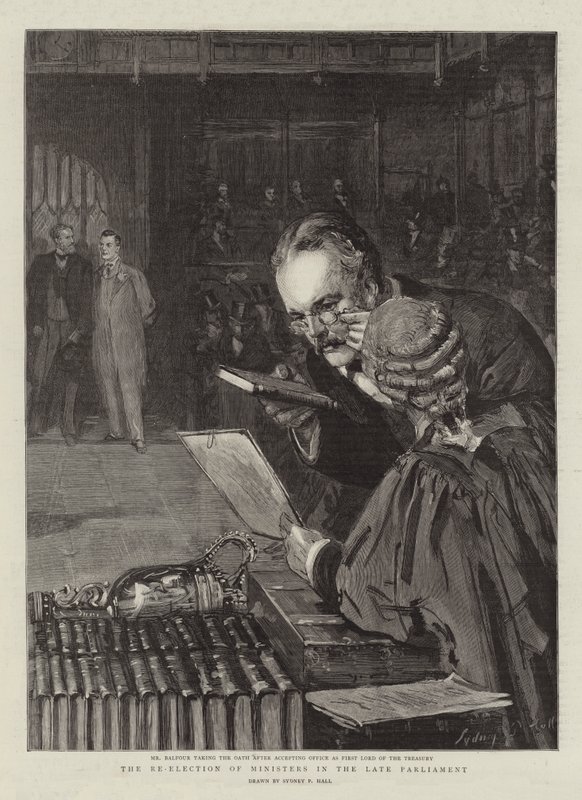 Die Wiederwahl der Minister im letzten Parlament von Sydney Prior Hall