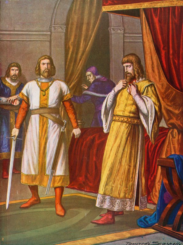 König Philipp von Schwaben, getötet von Graf Otto VIII. von Wittelsbach in Bamberg von Tancredi Scarpelli