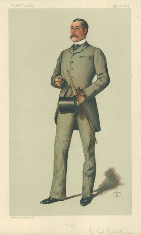 Lieutenant-Colonel Ralph Vivian, Ralph, 21. April 1883, Vanity Fair Karikatur von Theobald Chartran