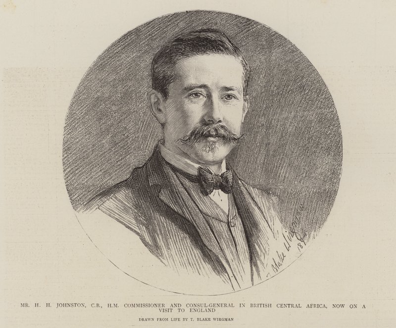 Mr. H. H. Johnston, Kommissar und Generalkonsul in Britisch-Zentralafrika, derzeit auf Besuch in England von Theodore Blake Wirgman