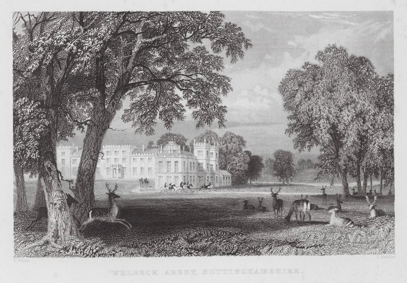Welbeck Abbey, Nottinghamshire (Stich) von Thomas (after) Allom