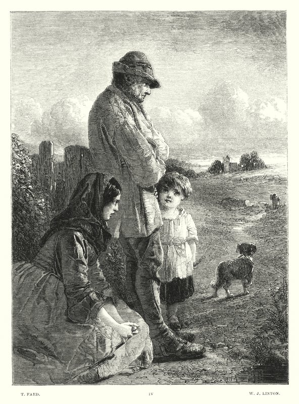 Lord Byrons Childe Harold, Gesang I, Strophe 13 (Stich) von Thomas (after) Faed