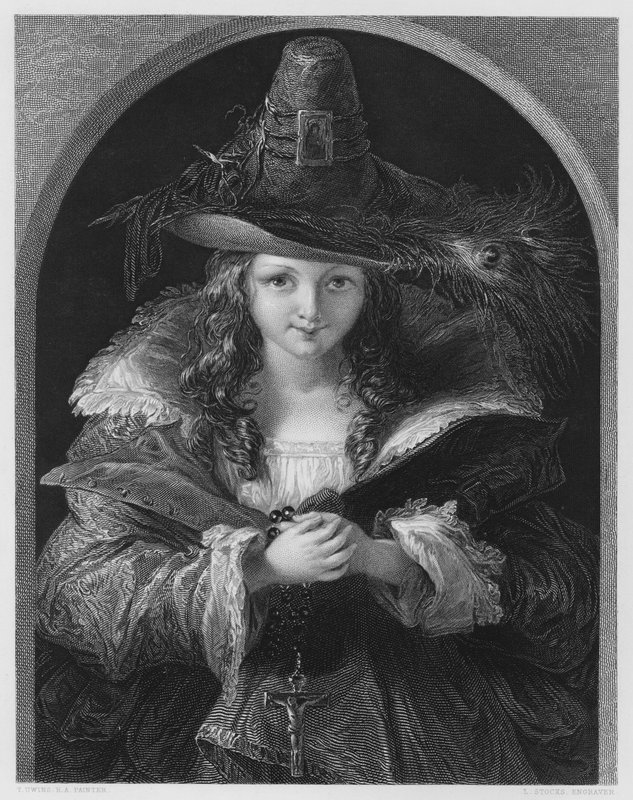 Der Chapeau De Brigand, aus dem Bild in der Vernon Gallery (Gravur) von Thomas (after) Uwins