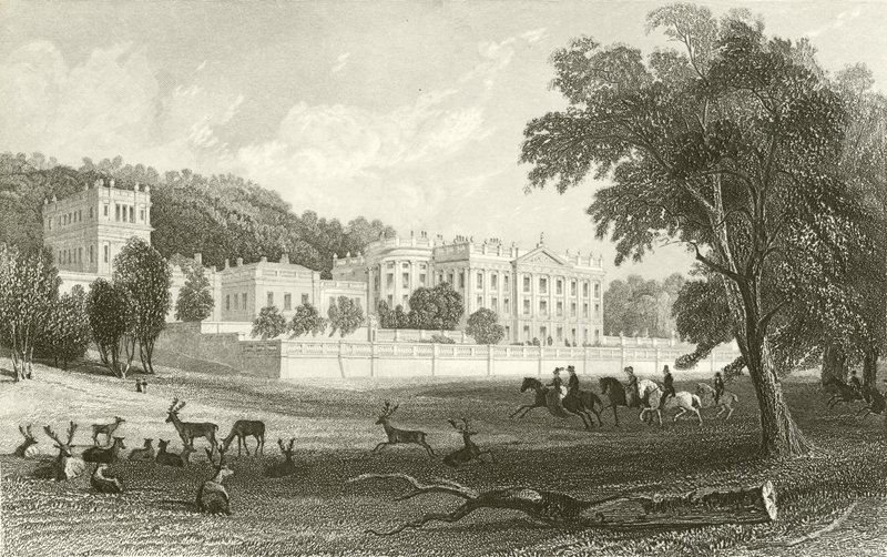 Chatsworth, Derbyshire von Thomas Allom