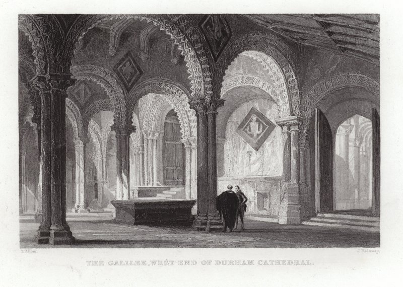 Die Galiläa am Westende der Kathedrale von Durham von Thomas Allom