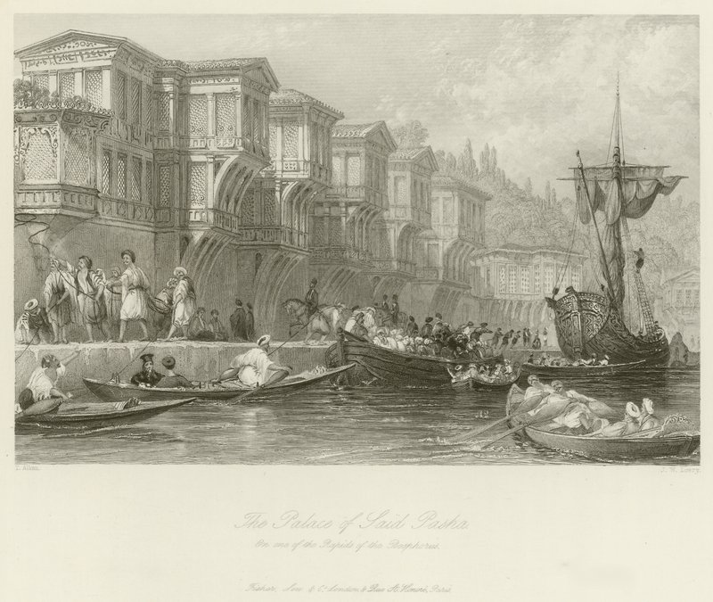 Der Palast von Said Pascha von Thomas Allom