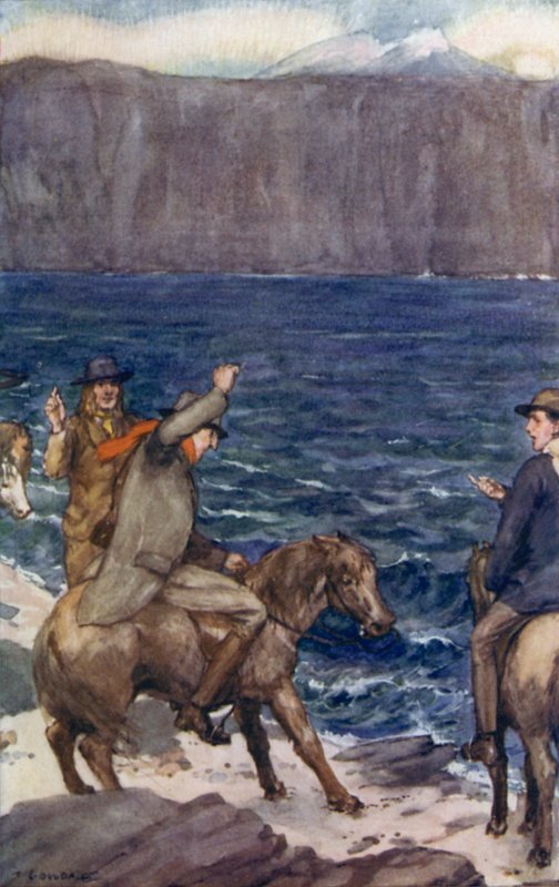 Illustration für Eine Reise zum Mittelpunkt der Erde von Jules Verne von Thomas Cantrell Dugdale