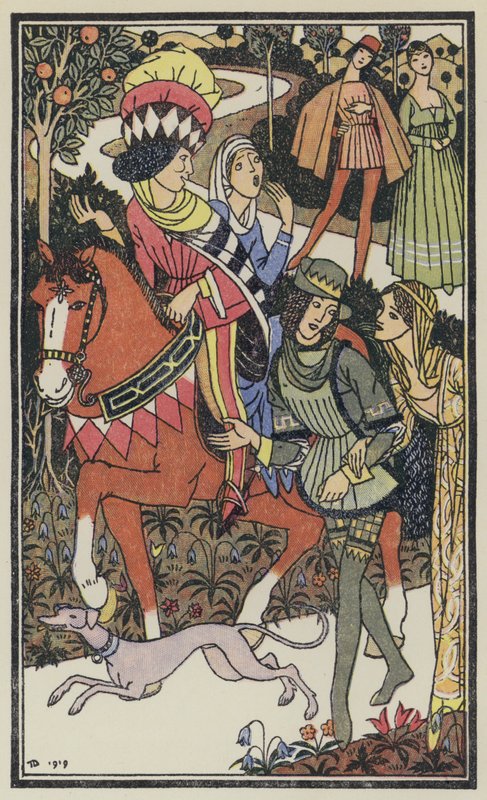 Illustration für Das Dekameron von Boccaccio von Thomas Derrick