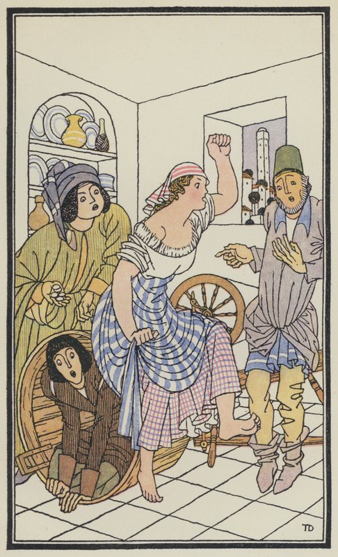Illustration für Das Dekameron von Boccaccio von Thomas Derrick