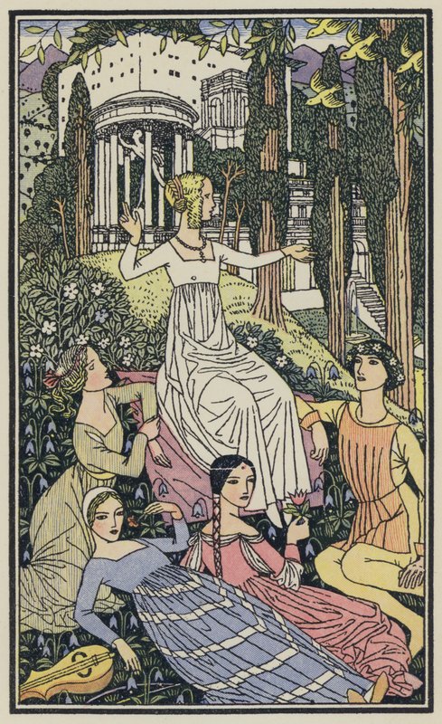 Illustration für Das Dekameron von Boccaccio von Thomas Derrick