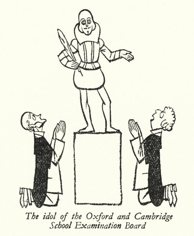 William Shakespeare, das Idol des Oxford und Cambridge Schulprüfungsausschusses von Thomas Derrick