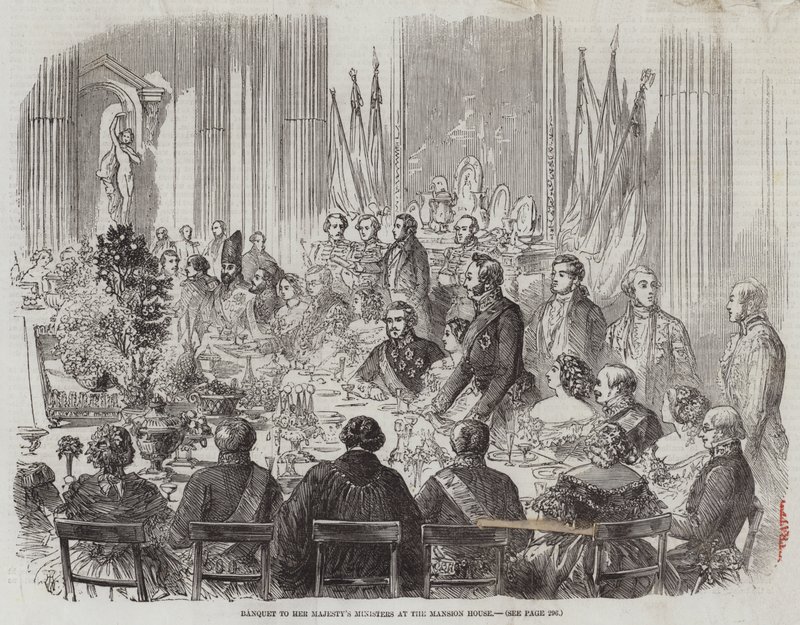 Bankett für die Minister Ihrer Majestät im Mansion House von Thomas Harrington Wilson