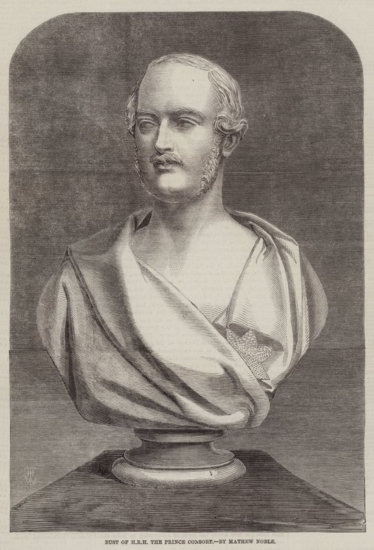 Büste von HRH dem Prinzgemahl, von Mathew Noble von Thomas Harrington Wilson