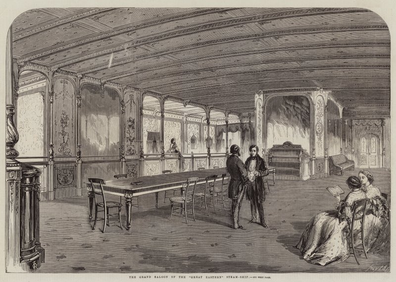 Der Große Salon des Great Eastern Dampfschiffs von Thomas Harrington Wilson