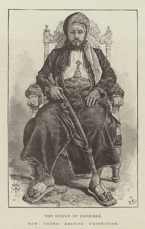 Der Sultan von Sansibar, jetzt unter britischem Schutz von Thomas Harrington Wilson