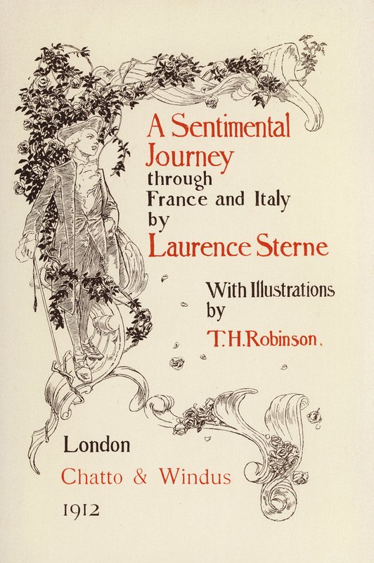 Illustration für Eine empfindsame Reise von Laurence Sterne von Thomas Heath Robinson