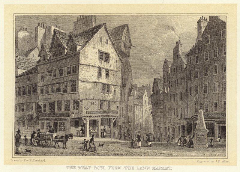 Der West Bow, vom Lawn Market von Thomas Hosmer (after) Shepherd