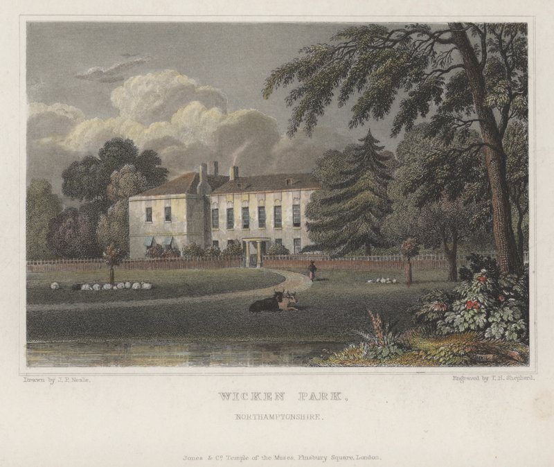 Wicken Park, Northamptonshire von Thomas Hosmer (after) Shepherd