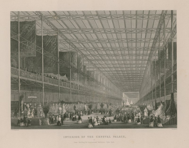 Innenansicht des Kristallpalastes (Gravur) von Thomas Hosmer Shepherd