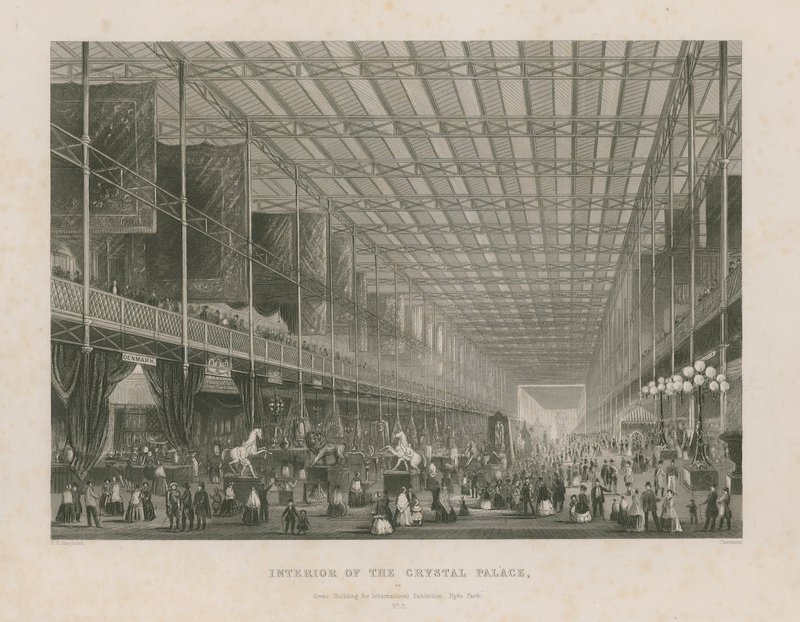 Innenansicht der Großen Ausstellung, 1851 von Thomas Hosmer Shepherd