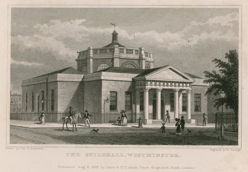 Die Guildhall, Westminster, London von Thomas Hosmer Shepherd