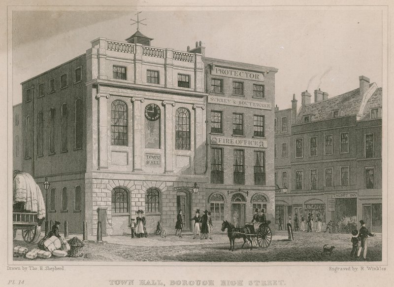 Rathaus, Borough High Street, Southwark, London von Thomas Hosmer Shepherd