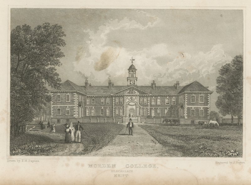 Menschen auf dem Gelände des Morden College von Thomas Mann Baynes