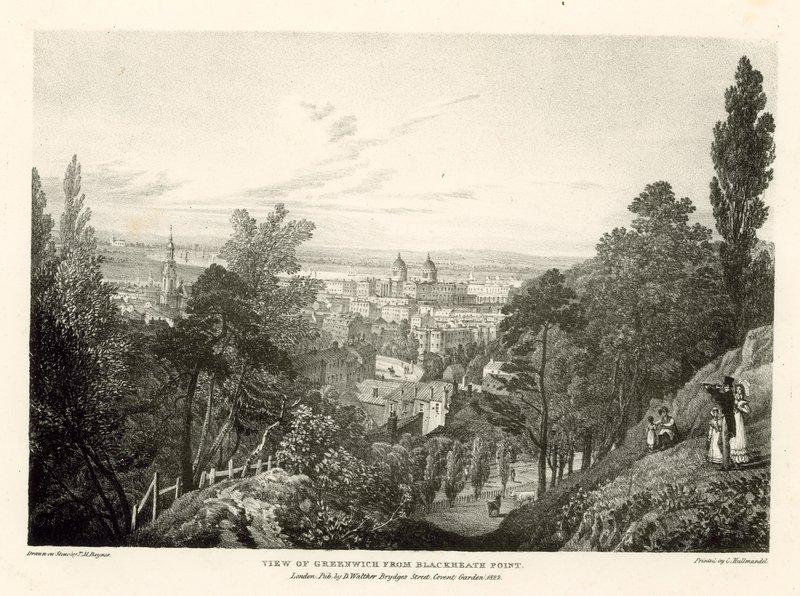 Blick auf Greenwich von Blackheath Point, London von Thomas Mann Baynes