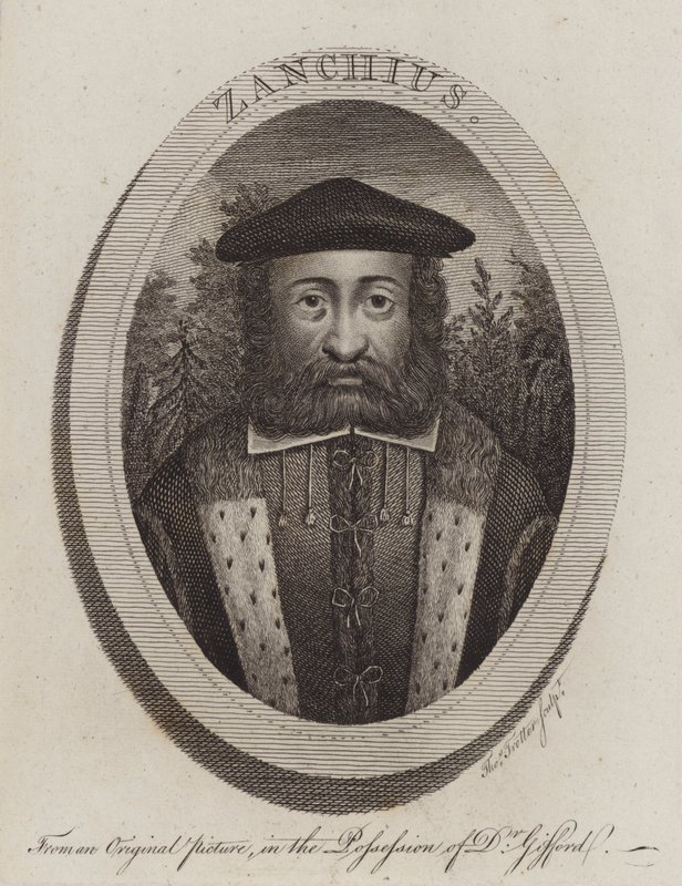 Girolamo Zanchi, italienischer protestantischer Reformator (Gravur) von Thomas Trotter
