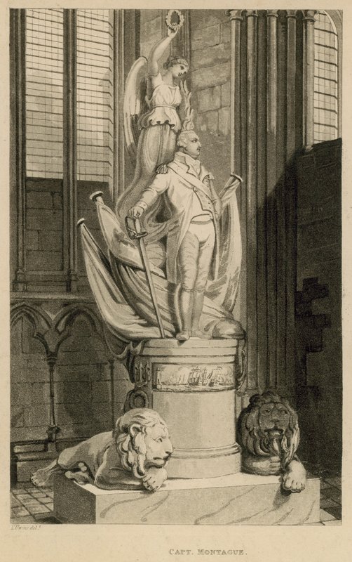 Denkmal für Kapitän Montague, Westminster Abbey, London von Thomas Uwins