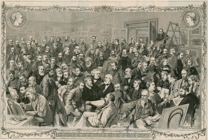 Die Mitglieder des Instituts der Aquarellmaler von Thomas Walter Wilson