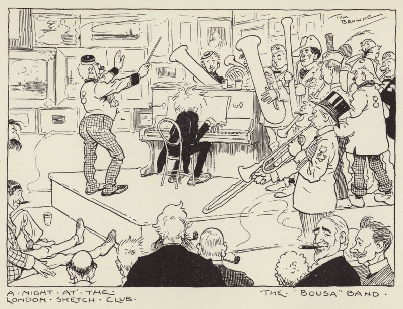 Eine Nacht im London Sketch Club, Die Bousa Band von Tom Browne