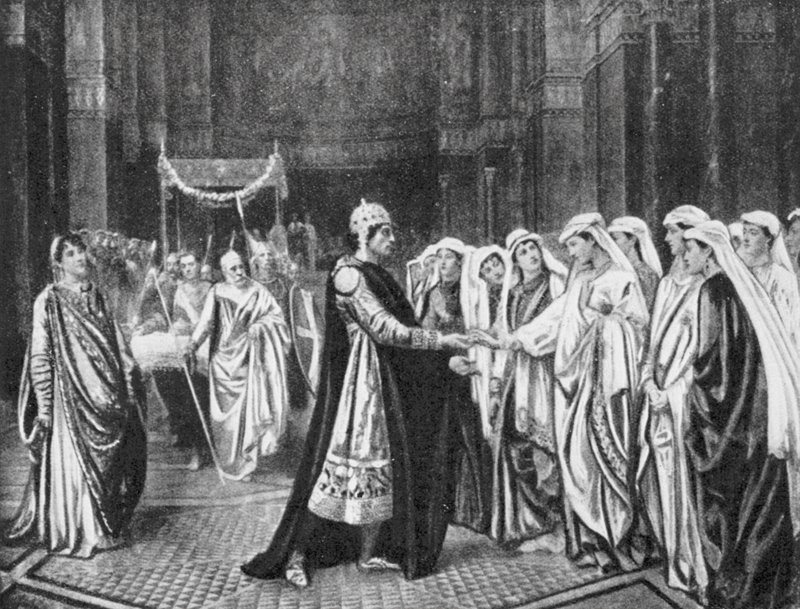 Die Wahl des Theophilus von Valentine Cameron (after) Prinsep